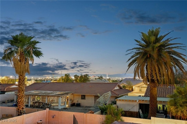 1251 Los Meadows Dr, Las Vegas, NV 89110 - view of front of property featuring a tile roof and stucco siding