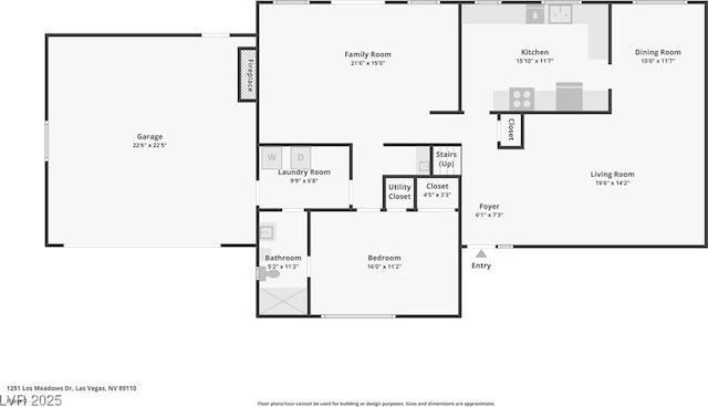 1251 Los Meadows Dr, Las Vegas, NV 89110 - view of home floor plan