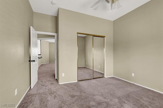 3204 Rutledge Dr, Las Vegas, NV 89120 - unfurnished bedroom with carpet flooring, a closet, and baseboards