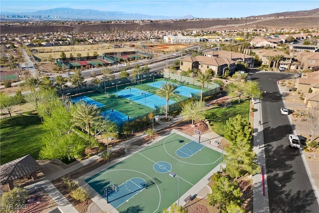2749 Liberation Dr, Henderson, NV 89044 - aerial view of residential area with a mountainous background