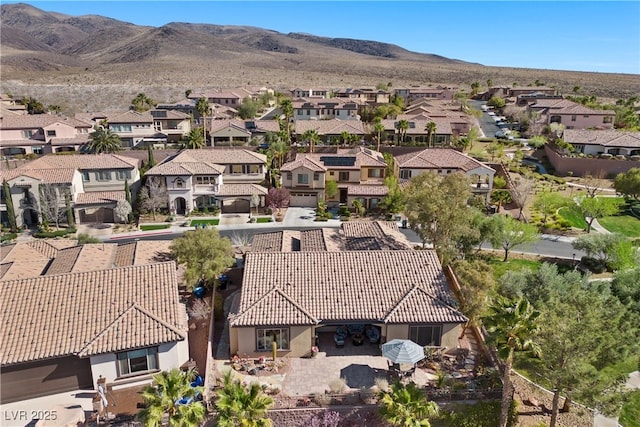 2749 Liberation Dr, Henderson, NV 89044 - aerial view of residential area featuring a mountain backdrop