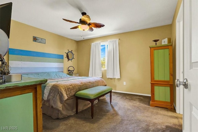 9236 Keystone Ridge Ave, Las Vegas, NV 89148 - bedroom featuring carpet floors, baseboards, and a ceiling fan