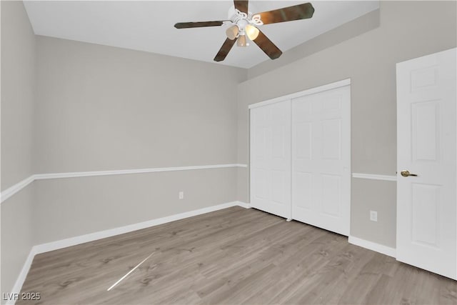 3228 Jumping Hills Ave, Henderson, NV 89052 - unfurnished bedroom featuring wood finished floors, a closet, and baseboards