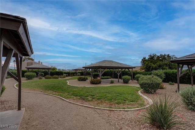 573 Sellers Pl, Henderson, NV 89011 - view of property's community with a gazebo and a lawn