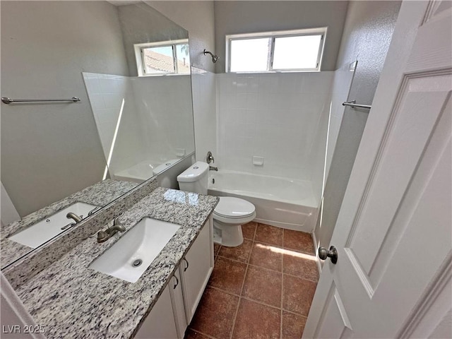 316 Lingering Ln, Henderson, NV 89012 - full bath with washtub / shower combination, toilet, and vanity