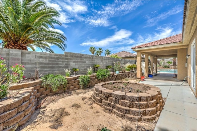 7427 Page Ranch Ct, Las Vegas, NV 89131 - fenced backyard featuring a patio