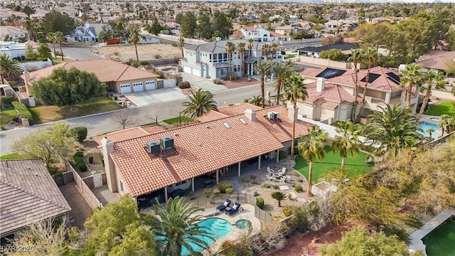 3236 Cliff Sieler Ct, Las Vegas, NV 89117 - aerial view of residential area featuring a pool area