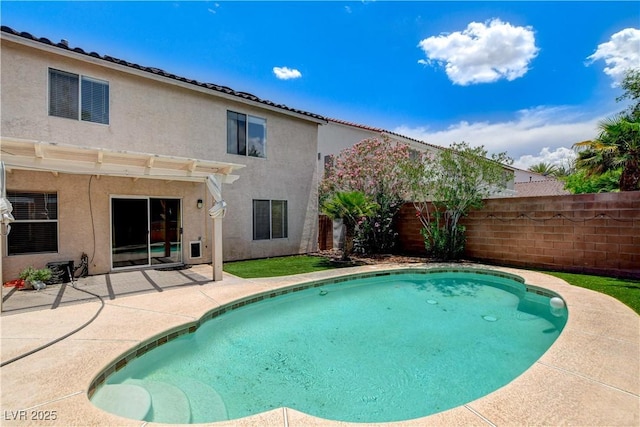 3717 Shanagolden St, Las Vegas, NV 89129 - view of pool with a fenced backyard and a patio