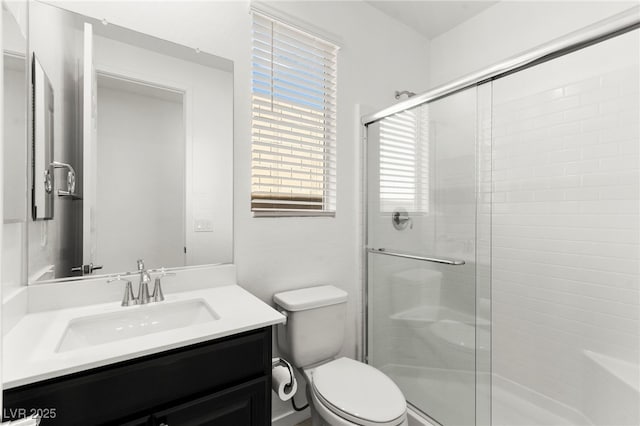 767 Tallgrass St, Las Vegas, NV 89138 - bathroom with a shower stall, toilet, and vanity