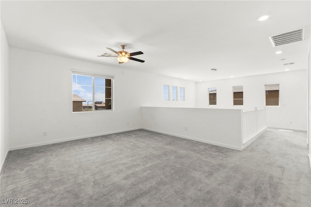 767 Tallgrass St, Las Vegas, NV 89138 - carpeted spare room with recessed lighting, healthy amount of natural light, ceiling fan, and baseboards