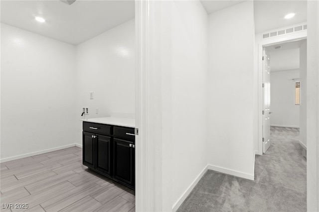 767 Tallgrass St, Las Vegas, NV 89138 - bar area featuring baseboards, recessed lighting, and light wood-type flooring