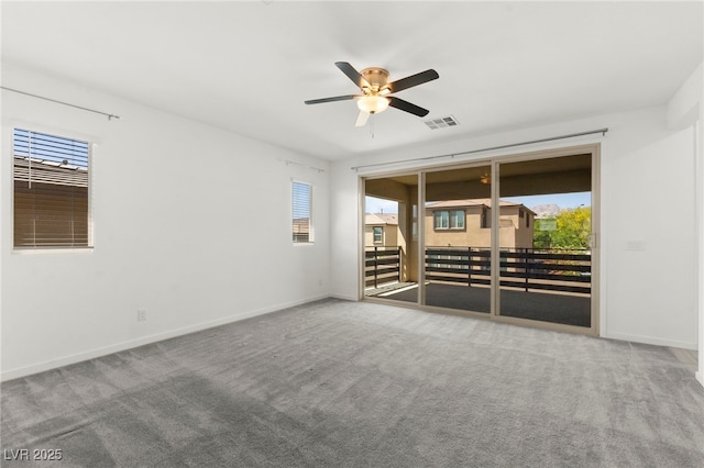 767 Tallgrass St, Las Vegas, NV 89138 - spare room with healthy amount of natural light, a ceiling fan, and carpet floors