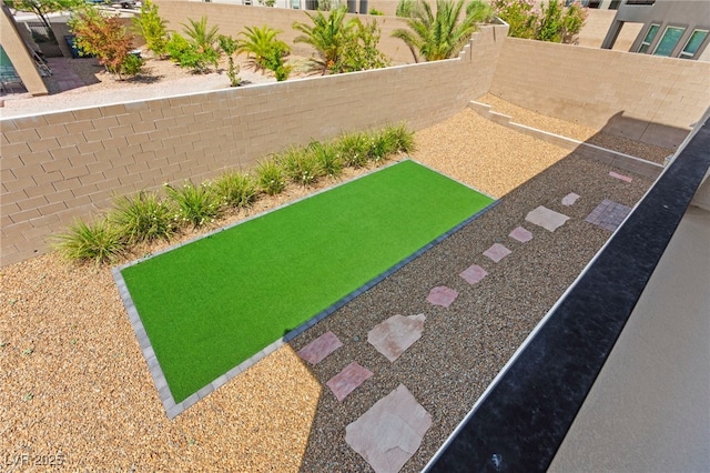 767 Tallgrass St, Las Vegas, NV 89138 - view of yard with a bocce ball area