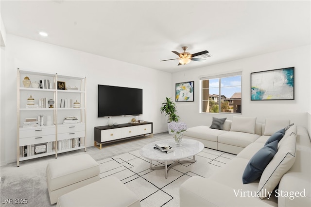 767 Tallgrass St, Las Vegas, NV 89138 - living room with ceiling fan