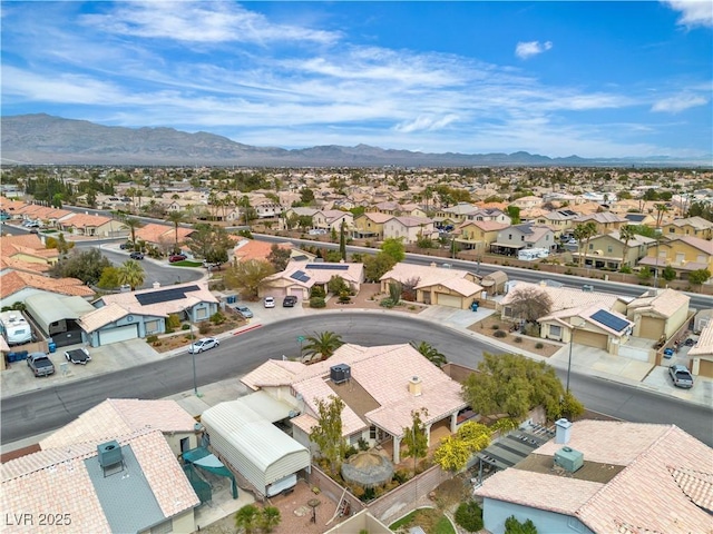 6405 Break Point Ave, Las Vegas, NV 89130 - aerial view of residential area featuring a mountain backdrop