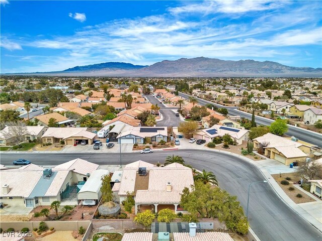 6405 Break Point Ave, Las Vegas, NV 89130 - aerial perspective of suburban area with mountains