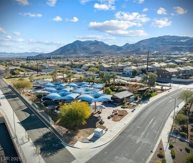 1370 Crystal Hill Ln Unit 3, Henderson, NV 89012 - aerial perspective of suburban area with a mountainous background