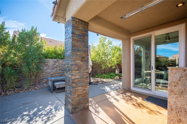 340 Autumn Palace Ct, Las Vegas, NV 89144 - fenced backyard featuring a patio area