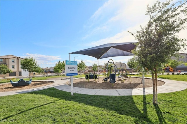 6807 Satin Silver Ct, North Las Vegas, NV 89086 - community playground with a lawn