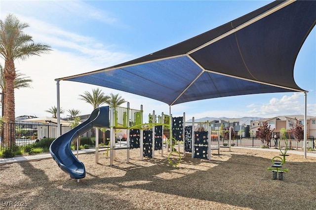 6807 Satin Silver Ct, North Las Vegas, NV 89086 - communal playground featuring a residential view