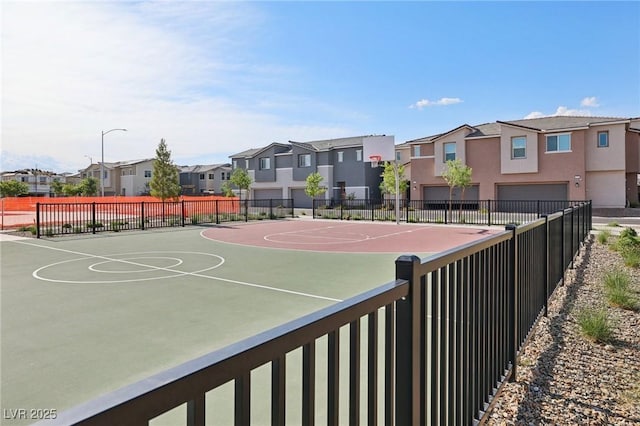6807 Satin Silver Ct, North Las Vegas, NV 89086 - view of basketball court featuring a residential view and community basketball court