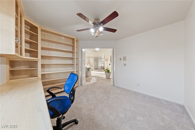 1060 Calico Ridge Dr, Henderson, NV 89011 - office with carpet flooring, ceiling fan, and baseboards