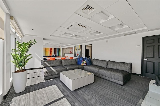 150 Las Vegas Blvd Unit 1004, Las Vegas, NV 89101 - living room with dark carpet and baseboards