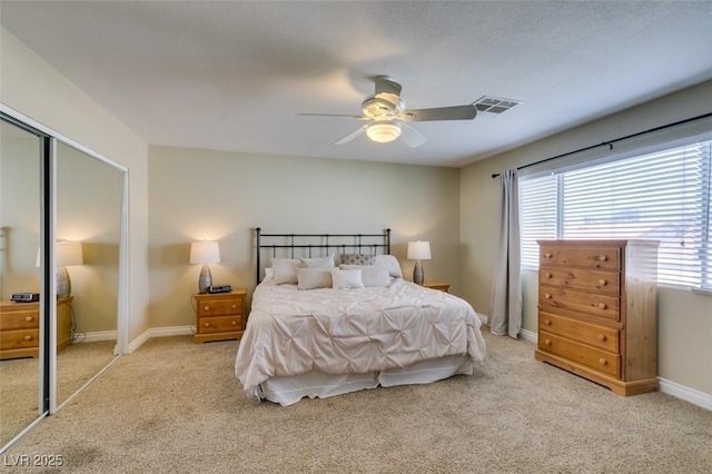 2418 Brockton Way, Henderson, NV 89074 - carpeted bedroom featuring a ceiling fan and a closet