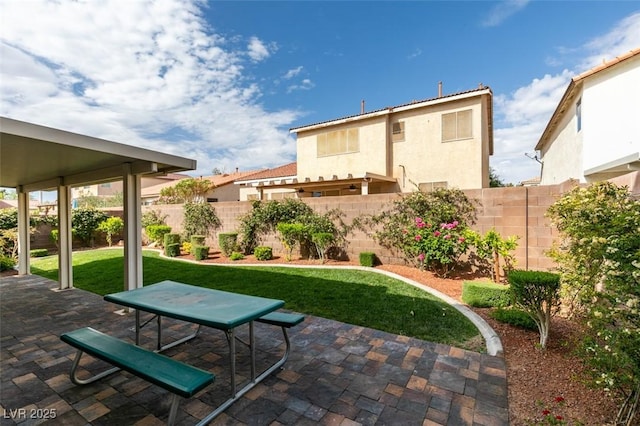 2418 Brockton Way, Henderson, NV 89074 - fenced backyard featuring a patio area
