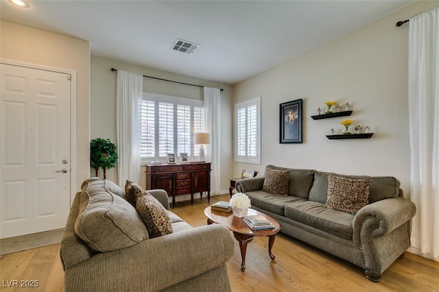 2418 Brockton Way, Henderson, NV 89074 - living room featuring wood finished floors and recessed lighting