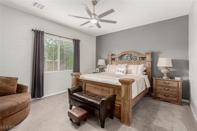 5616 Silver Cascade Ave, Las Vegas, NV 89131 - bedroom with carpet floors, baseboards, and a ceiling fan