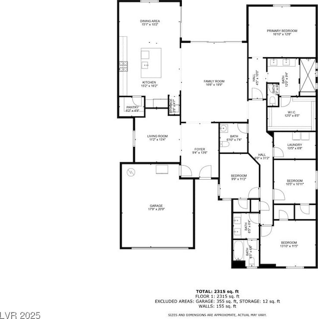 5616 Silver Cascade Ave, Las Vegas, NV 89131 - room layout