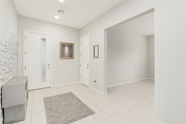 5616 Silver Cascade Ave, Las Vegas, NV 89131 - entrance foyer with recessed lighting, light tile patterned floors, and baseboards