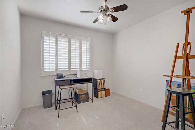 1219 Heather Oaks Way N, Las Vegas, NV 89031 - office space featuring healthy amount of natural light, ceiling fan, and carpet flooring