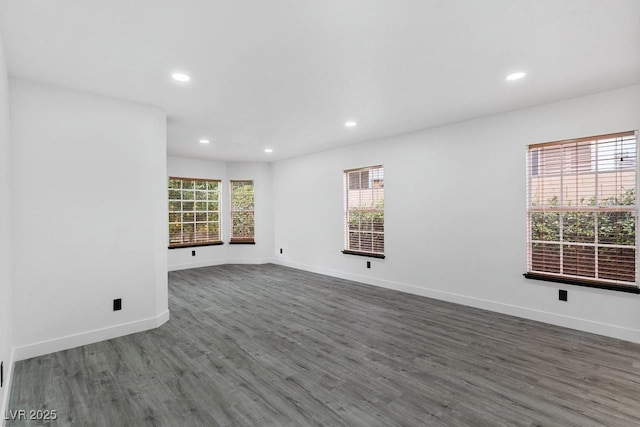 3217 Harbor Vista St, Las Vegas, NV 89117 - unfurnished room with wood finished floors, recessed lighting, and baseboards
