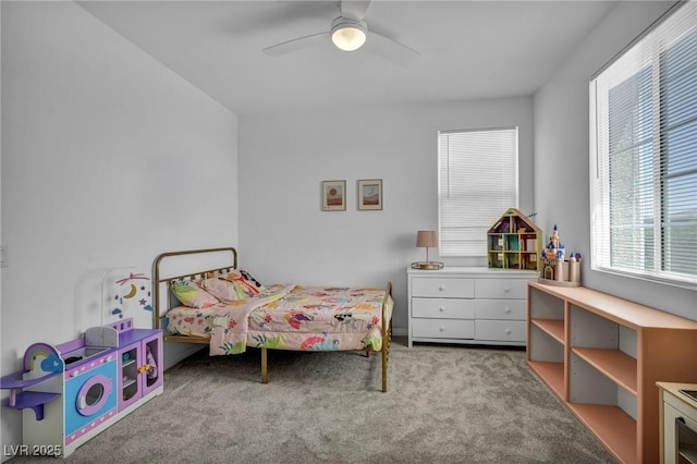 8055 Tank Loop St, Las Vegas, NV 89166 - bedroom with carpet flooring and a ceiling fan