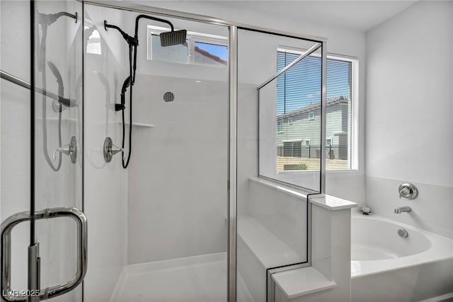 8055 Tank Loop St, Las Vegas, NV 89166 - full bath with a shower stall and a garden tub