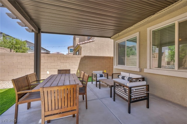8055 Tank Loop St, Las Vegas, NV 89166 - view of patio / terrace featuring outdoor dining area and outdoor lounge area