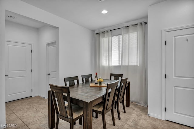 8055 Tank Loop St, Las Vegas, NV 89166 - dining space featuring light tile patterned flooring and recessed lighting