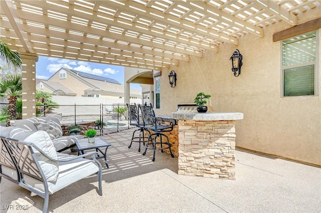2168 Big Bar Dr, Henderson, NV 89052 - view of patio featuring a pergola