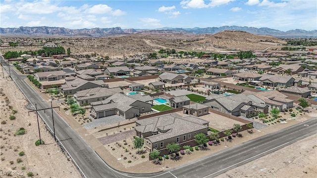 7258 W Le Baron Ave, Las Vegas, NV 89178 - aerial perspective of suburban area featuring mountains