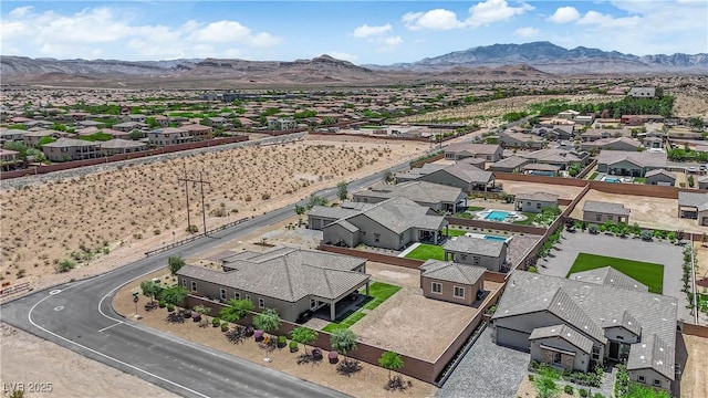 7258 W Le Baron Ave, Las Vegas, NV 89178 - aerial view of residential area featuring mountains