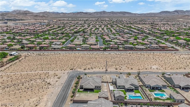 7258 W Le Baron Ave, Las Vegas, NV 89178 - aerial perspective of suburban area featuring mountains