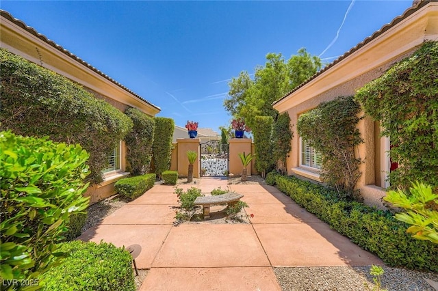 4719 Riva De Romanza St, Las Vegas, NV 89135 - view of patio / terrace featuring a gate