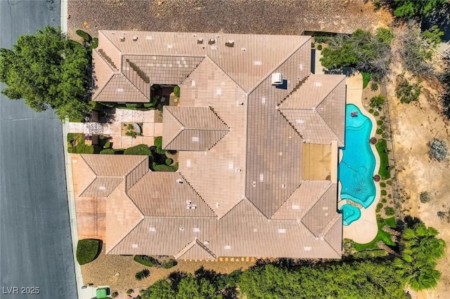4719 Riva De Romanza St, Las Vegas, NV 89135 - bird's eye view of a pool area