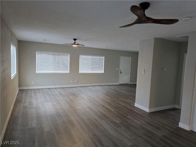 1345 N Hollywood Blvd, Las Vegas, NV 89110 - spare room with a ceiling fan, wood finished floors, and a smoke detector