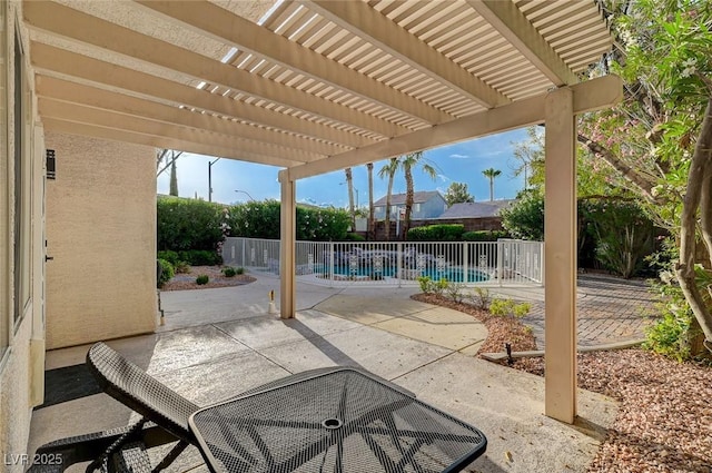 9772 Galahad Point Ct, Las Vegas, NV 89147 - fenced backyard featuring a patio area and a pergola