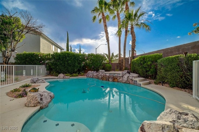 9772 Galahad Point Ct, Las Vegas, NV 89147 - view of pool with a fenced backyard