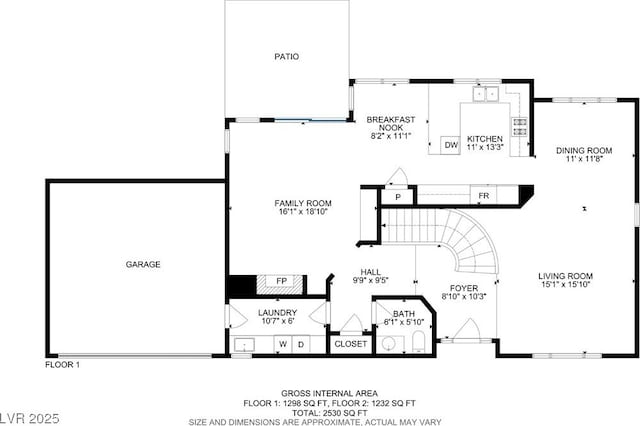 7621 Hackensack Ct, Las Vegas, NV 89128 - room layout