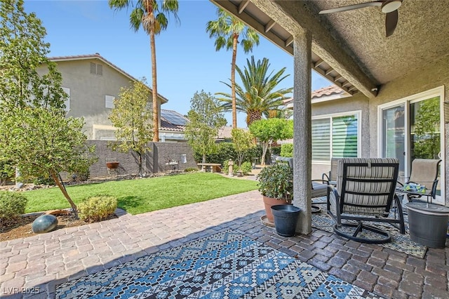 1314 Doggett Ave, Las Vegas, NV 89123 - view of patio / terrace with ceiling fan